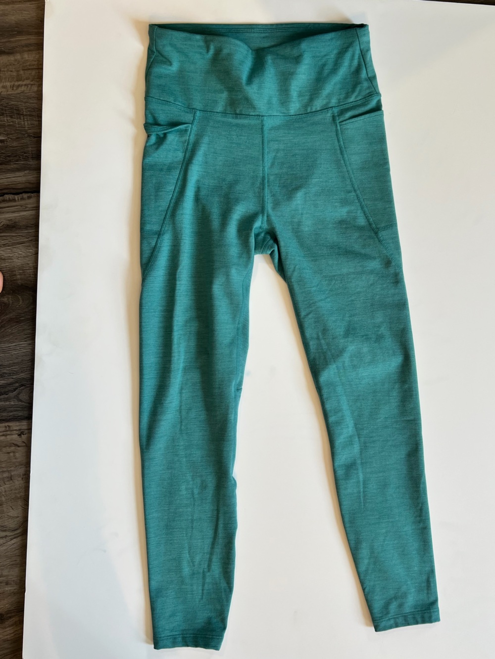 JoyLab Teal High-Rise Kids Leggings with Side Pockets